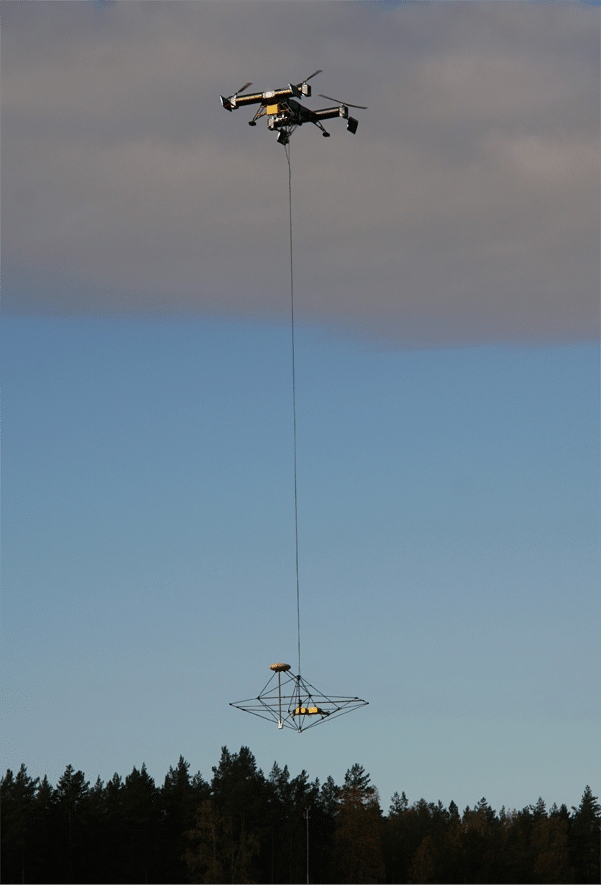 Drone system in operation during the AGAVE project